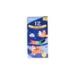 Kreati 7 Inch Hexagon Colour Pencils 12 Colours