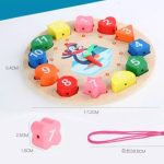 Wooden Clock Threading Activity Set - Image 2