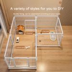 White Modular Indoor Pet Fence