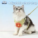 Floral Breathable Pet Harness Set