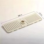 Beige Silicone Sink Splash Pad