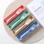 Portable Wheat Straw Utensil Set